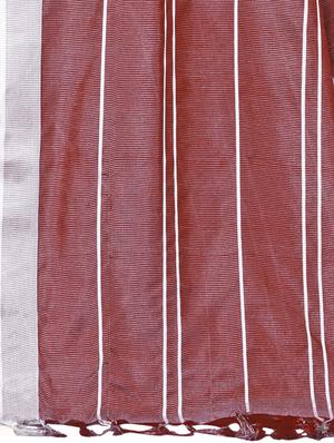 checkered plain saree with blouse - 17536185 - Standard Image - 4
