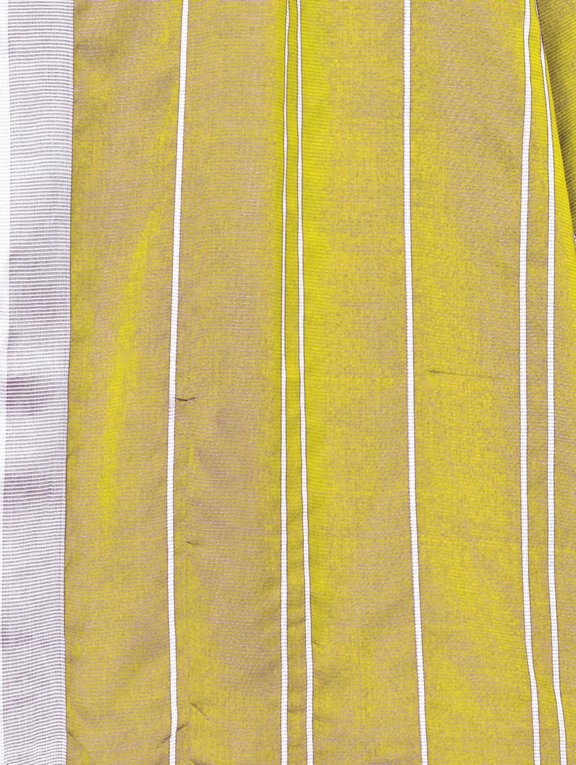 checkered plain saree with blouse - 17536189 - Zoom Image - 4