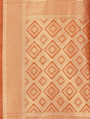 self design plain saree with blouse - 17536197 - Standard Image - 4