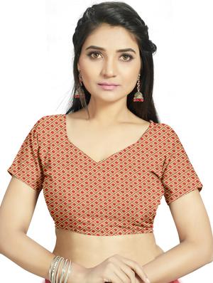 floral plain saree with blouse - 17536203 - Standard Image - 3