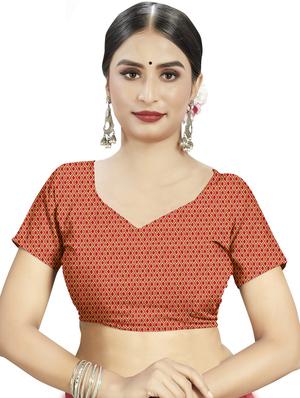floral plain saree with blouse - 17536211 - Standard Image - 3