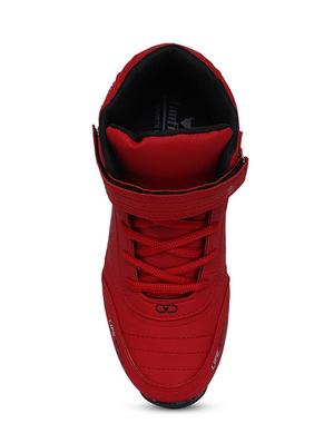 red synthetic lace up shoes - 17536272 - Standard Image - 4