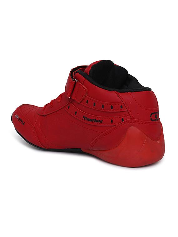 red synthetic lace up shoes - 17536272 - Zoom Image - 3