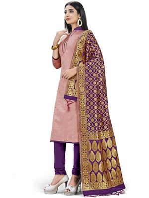 printed unstitched suit - 17536367 - Standard Image - 2
