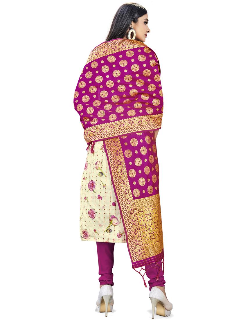 printed unstitched suit - 17536372 - Zoom Image - 3