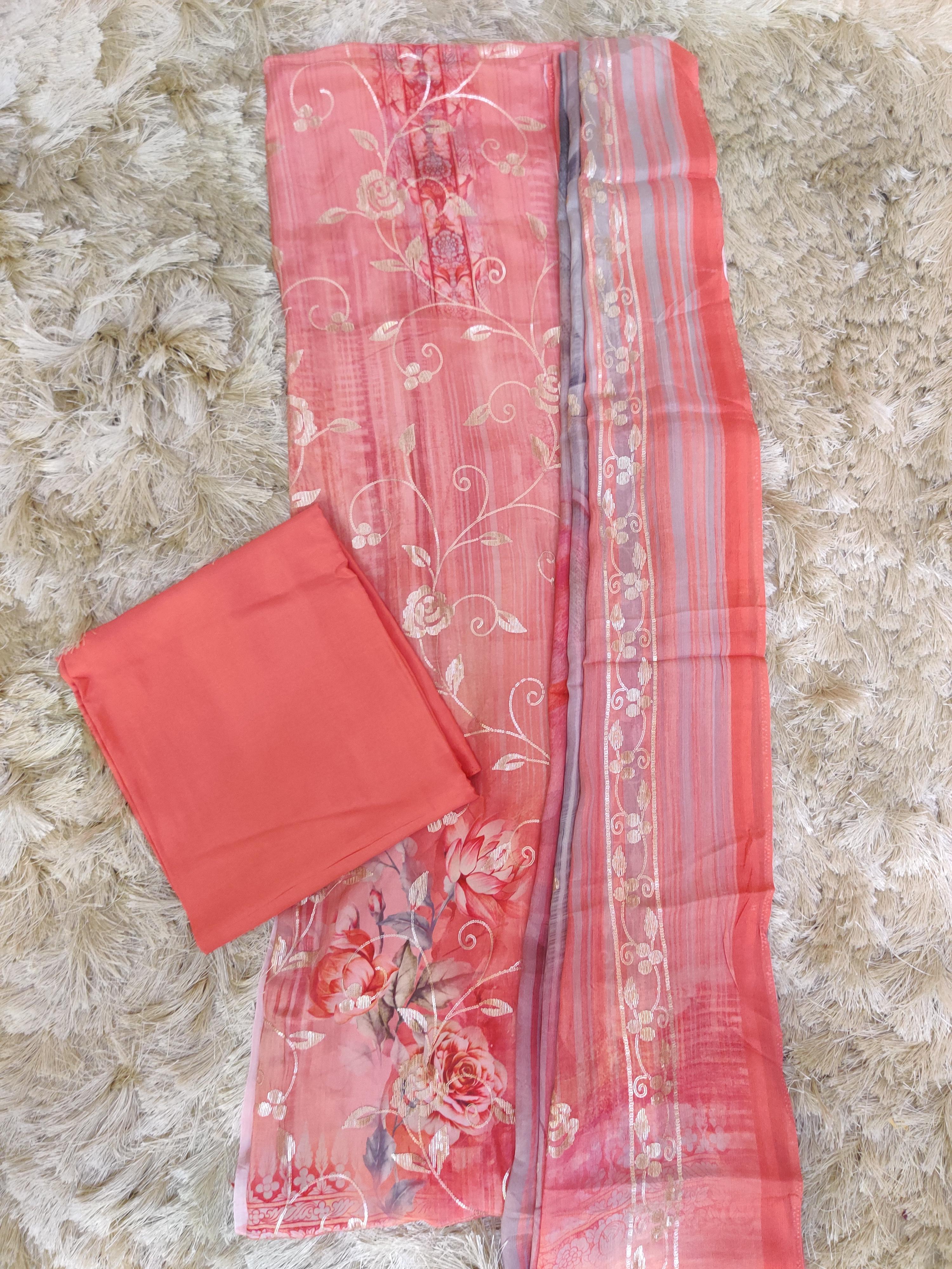 unstitched embroidered suit set - 17536420 - Zoom Image - 1