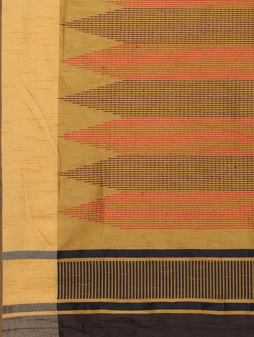 geometrical banarasi saree with blouse - 17536451 - Zoom Image - 7