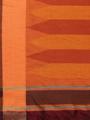 geometrical banarasi saree with blouse - 17536464 - Standard Image - 6