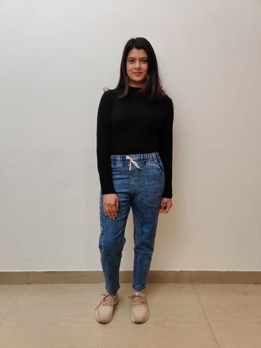 blue women casual jogger - 17536527 - Standard Image - 1