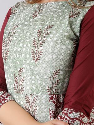 multi colored cotton aline kurta - 17536532 - Standard Image - 5