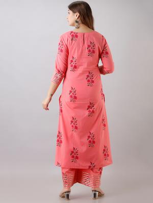 floral kurta palazzo set - 17536558 - Standard Image - 3