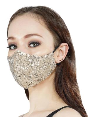 gold anti-pollution women mask - 17536596 - Standard Image - 2