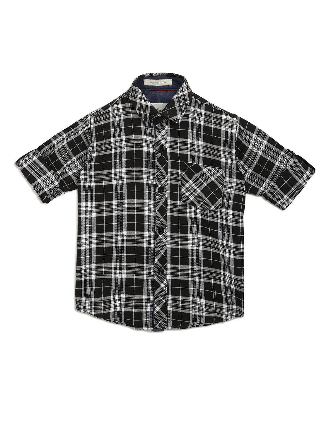black checkered shirt - 17536713 - Zoom Image - 2
