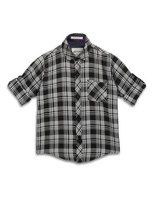 black checkered shirt - 17536723 - Standard Image - 2