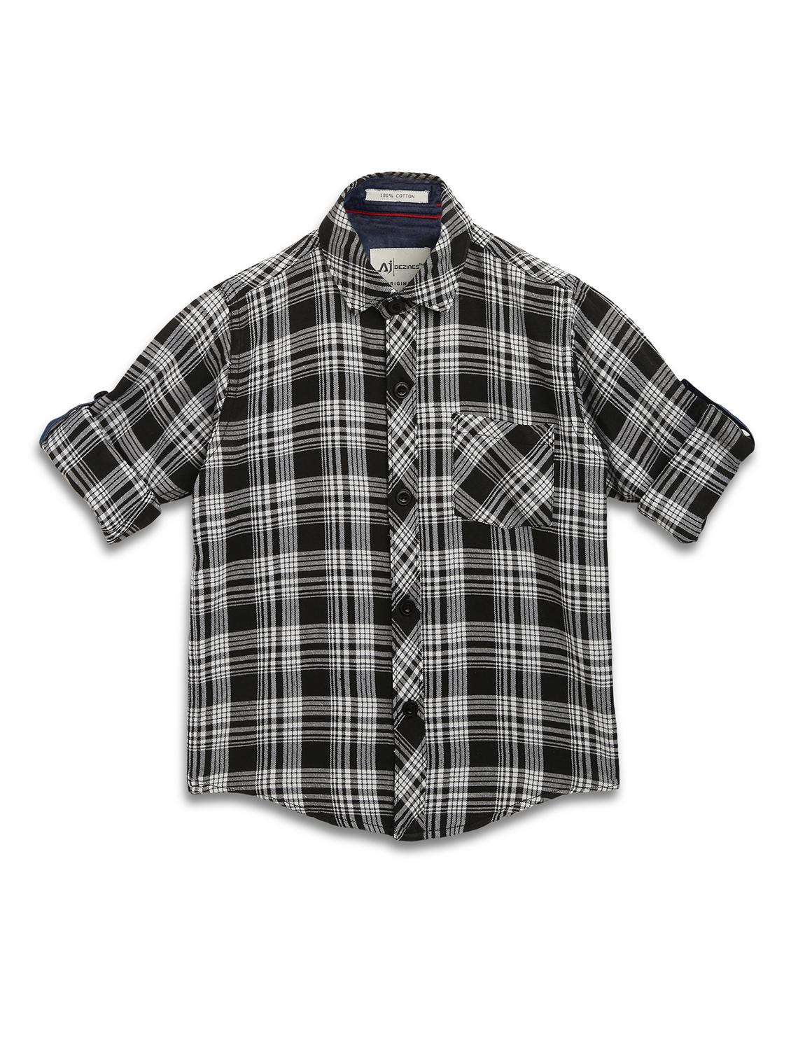black checkered shirt - 17536723 - Zoom Image - 2
