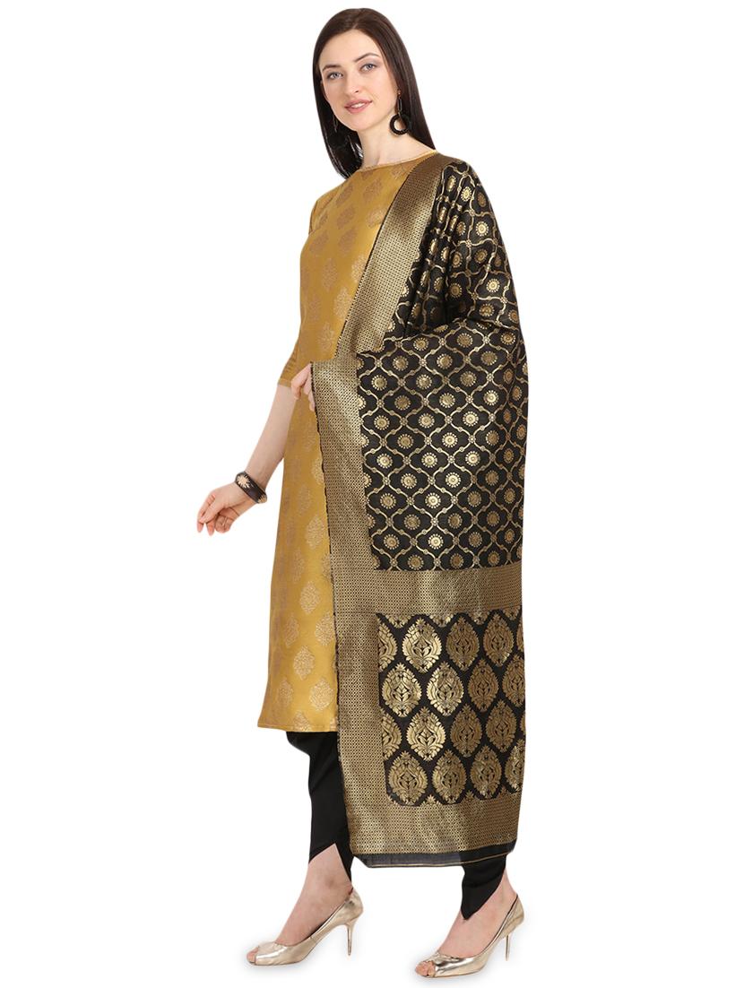 zari work unstitched suit - 17536782 - Zoom Image - 2