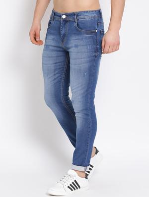 blue washed denim jeans - 17536890 - Standard Image - 2