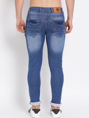 blue washed denim jeans - 17536890 - Standard Image - 3