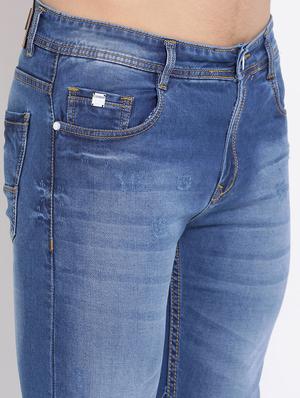 blue washed denim jeans - 17536890 - Standard Image - 5