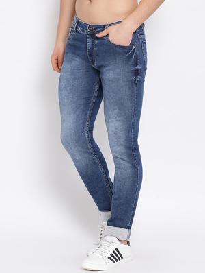 blue heavy washed denim jeans - 17536904 - Standard Image - 2
