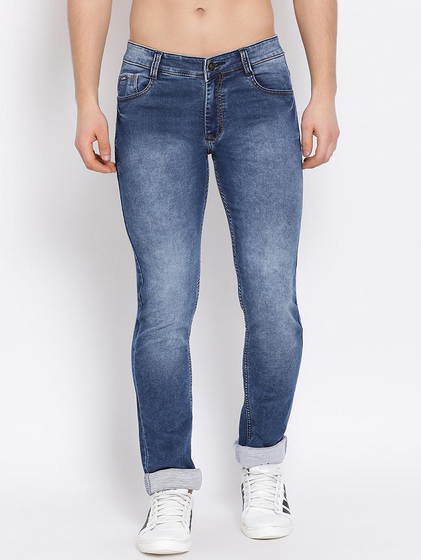 blue heavy washed denim jeans - 17536904 - Zoom Image - 1