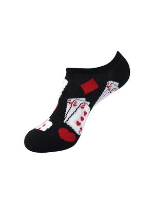 black cotton above ankle length sock - 17536925 - Standard Image - 4