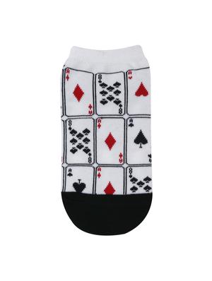 white cotton above ankle length sock - 17536926 - Standard Image - 5