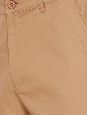 beige solid bermuda shorts - 17537127 - Standard Image - 5