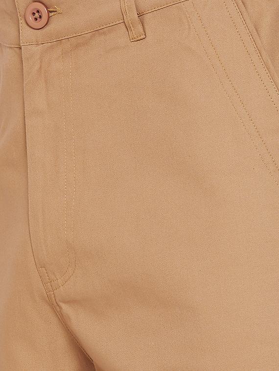 beige solid bermuda shorts - 17537127 - Zoom Image - 5