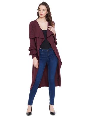 bell sleeved waterfall shrug - 17537216 - Standard Image - 2