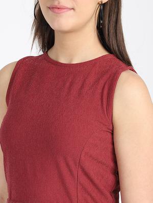 round neck peplum top - 17537231 - Standard Image - 5