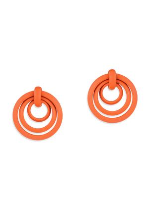 orange zinc drop earring - 17537234 - Standard Image - 2