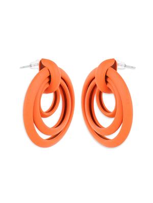 orange zinc drop earring - 17537234 - Standard Image - 3