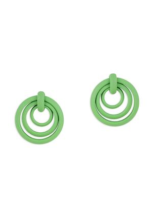 green zinc drop earring - 17537235 - Standard Image - 2