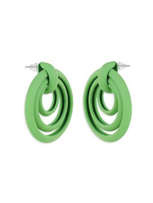 green zinc drop earring - 17537235 - Standard Image - 3