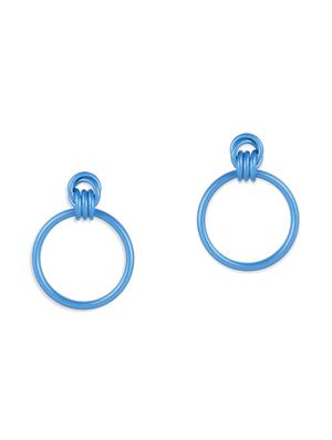 blue metal drop earring - 17537236 - Standard Image - 2