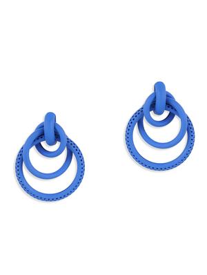 blue metal drop earring - 17537241 - Standard Image - 2