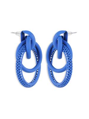 blue metal drop earring - 17537241 - Standard Image - 3