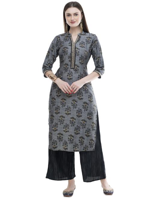 floral kurta palazzo set - 17537370 - Standard Image - 1