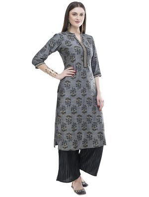 floral kurta palazzo set - 17537370 - Standard Image - 2