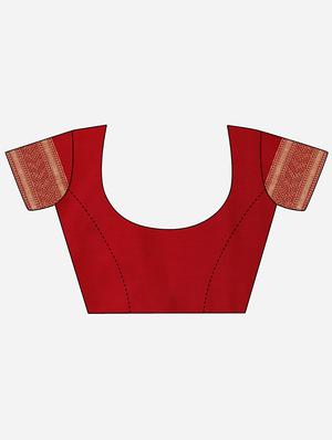 half & half banarasi saree with blouse - 17537664 - Standard Image - 3