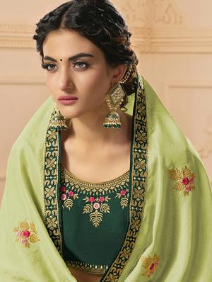embroidered pre-stitched saree - 17537716 - Standard Image - 2