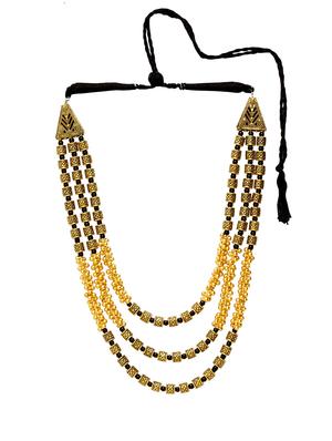 gold brass long necklace - 17537809 - Standard Image - 2