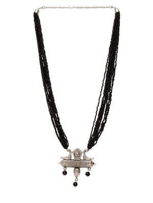 silver brass long necklace - 17537814 - Standard Image - 2