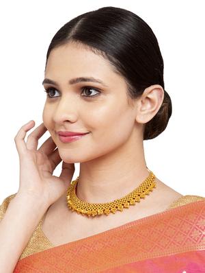 gold plated short necklace - 17537818 - Standard Image - 3
