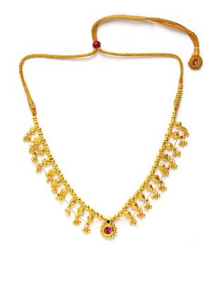 gold plated short necklace - 17537825 - Standard Image - 2