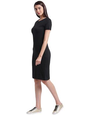 round neck bodycon dress - 17537871 - Standard Image - 2