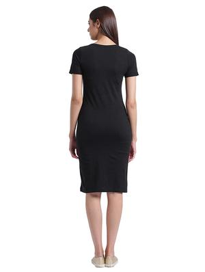 round neck bodycon dress - 17537871 - Standard Image - 3