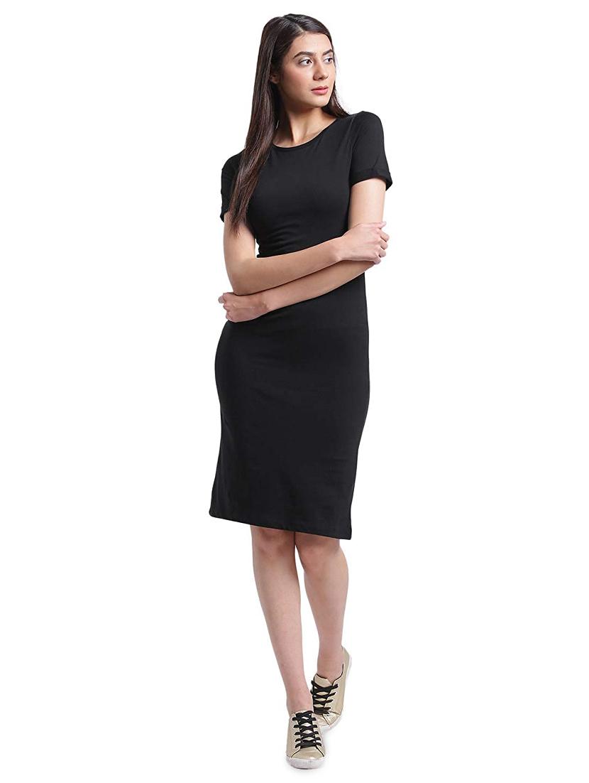 round neck bodycon dress - 17537871 - Zoom Image - 1