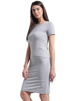 round neck bodycon dress - 17537872 - Standard Image - 2